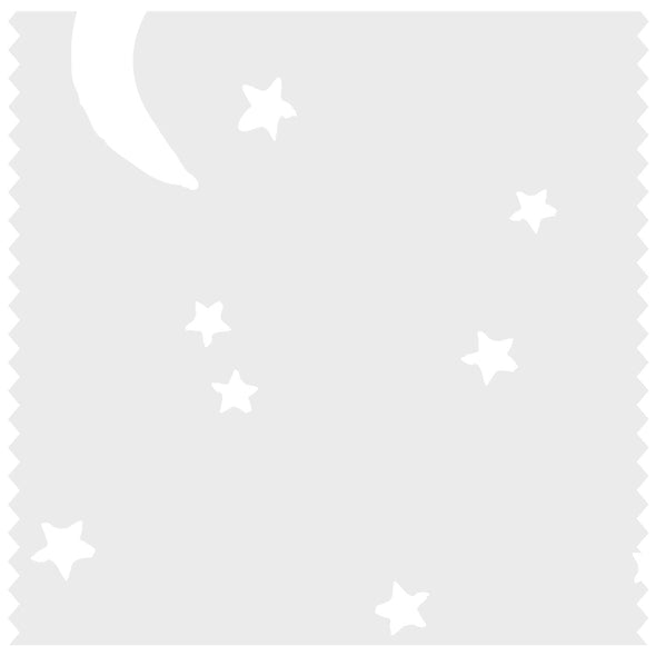 Moon & Stars Grey Roller Blind [298]