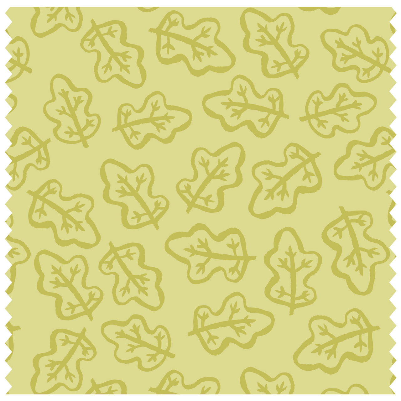 Oak Leaves Green Roller Blind [301]