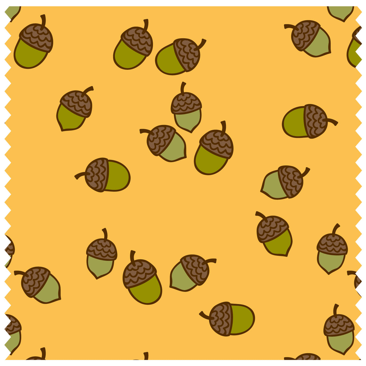 Acorns Yellow Roller Blind [306]