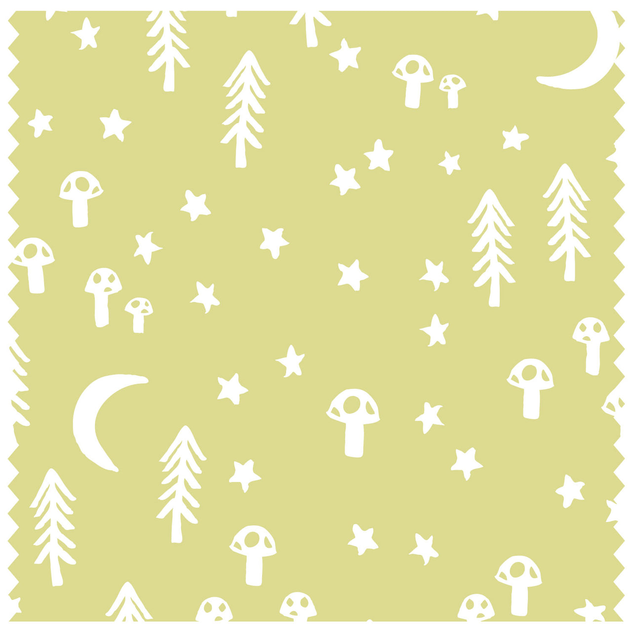 Stars & Trees Light Green Roller Blind [317]