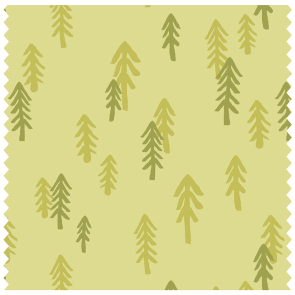 Pine Trees Green Roller Blind [325]