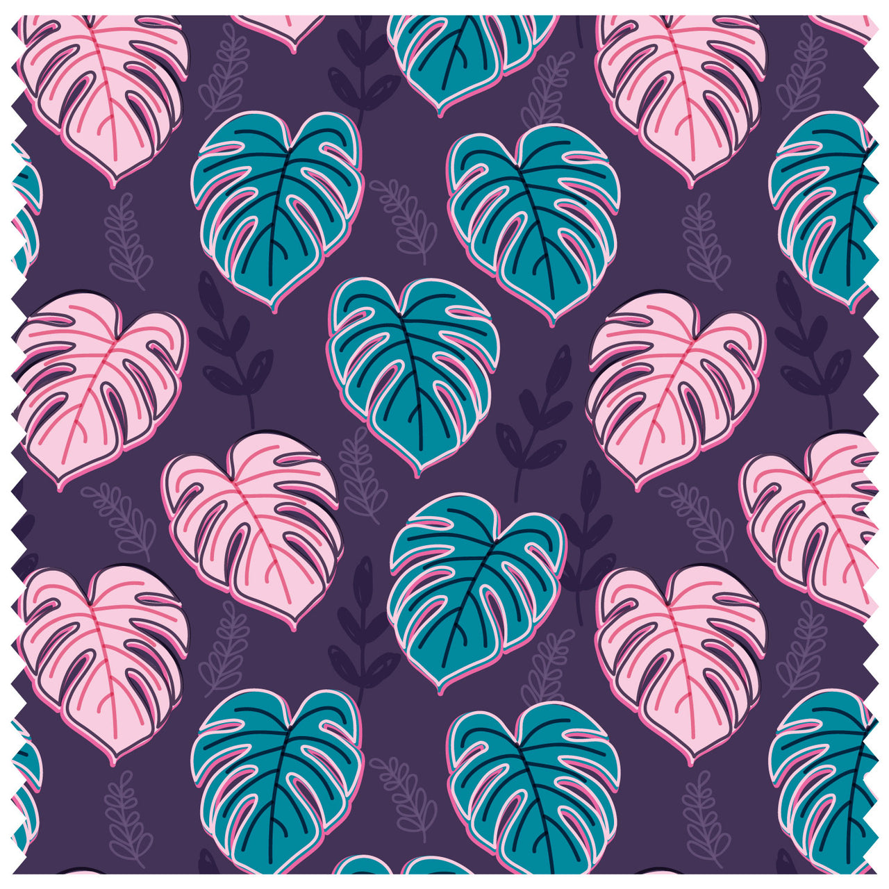 Cheese Leaves Purple Roller Blind [345]