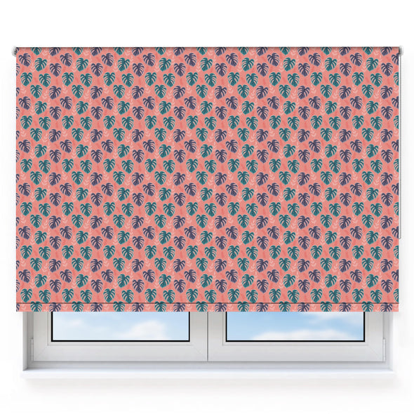 Cheese Leaves Coral Roller Blind [348]