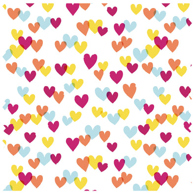 Hearts Rainbow Overlay Roller Blind [350]