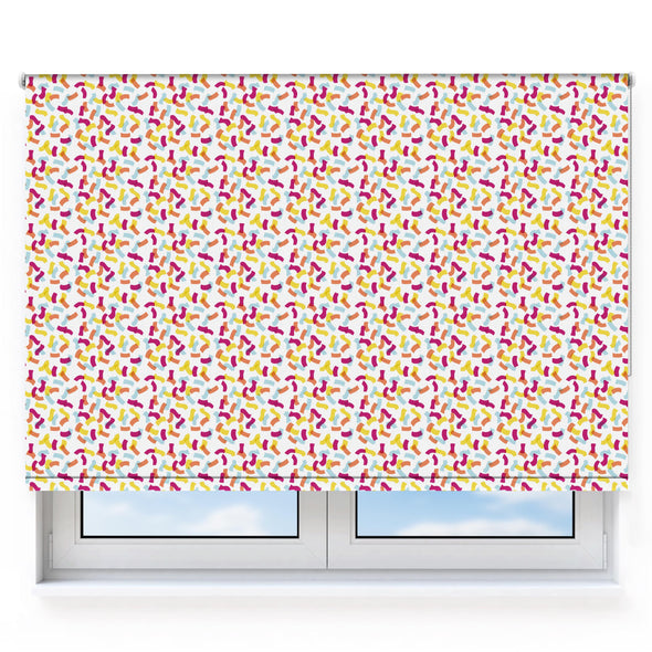 Confetti Rainbow Overlay Roller Blind [354]