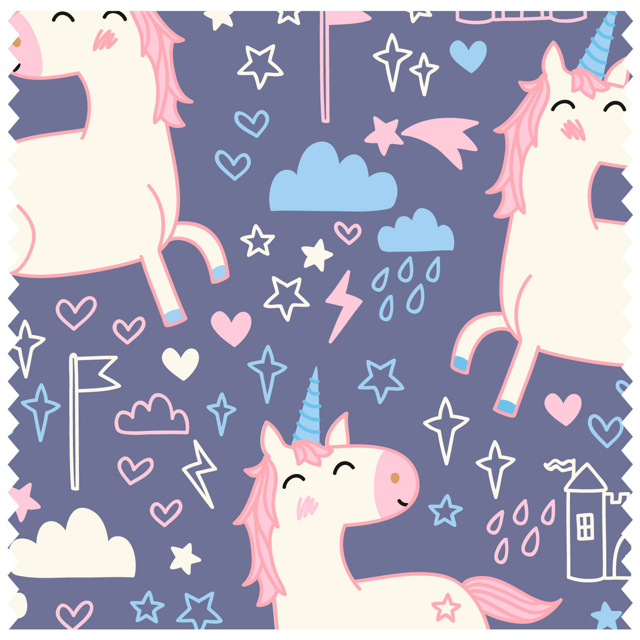 Illustrated Rainbow Unicorn Roller Blind [362]