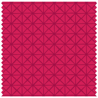 Wine Red Checkered Tiles Roller Blind [365]