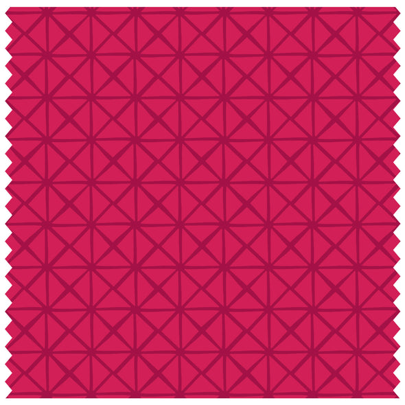 Wine Red Checkered Tiles Roller Blind [365]
