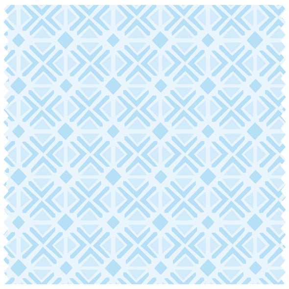 Sky Blue Geometric Tiles Roller Blind [368]
