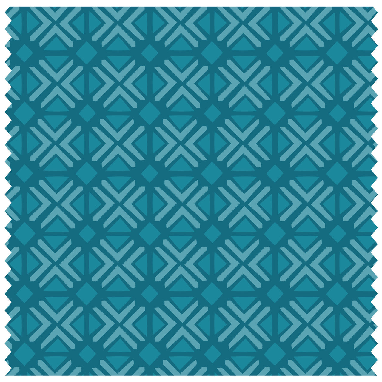Teal Geometric Tiles Roller Blind [370]