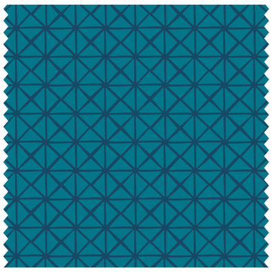 Teal Checkered Tiles Roller Blind [377]