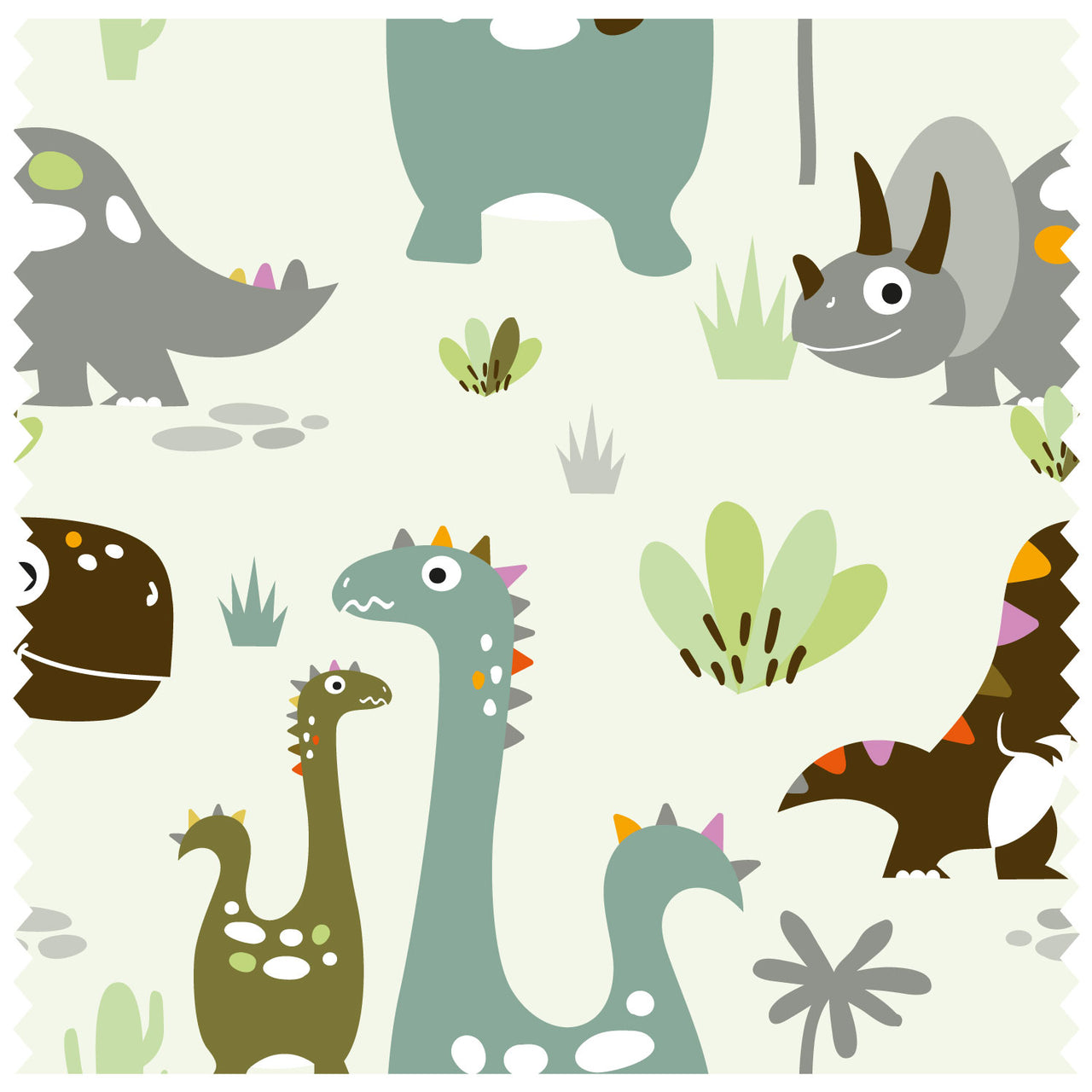 Dinosaurs 2 Green Roller Blind [385]