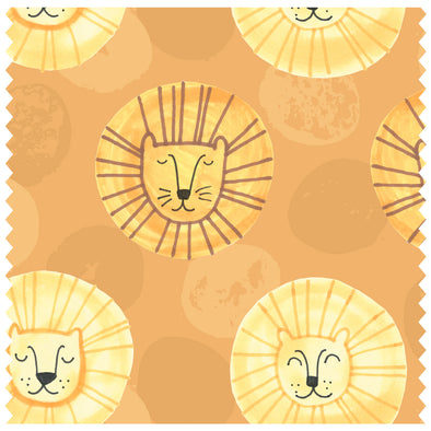 Happy Lions, Burnt Orange Roller Blind [412]