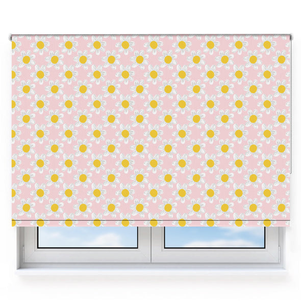 Daisies Pink Roller Blind [43]