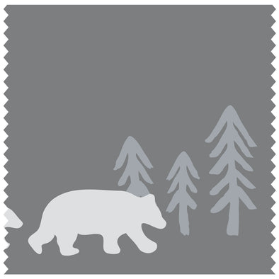 Bear & Mountains Dark Grey Roller Blind [508]