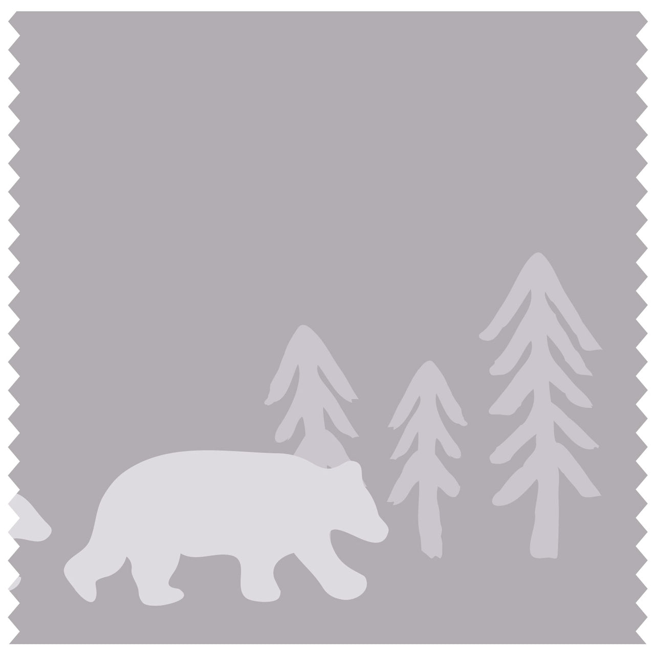 Bear & Mountains Purple Roller Blind [511]