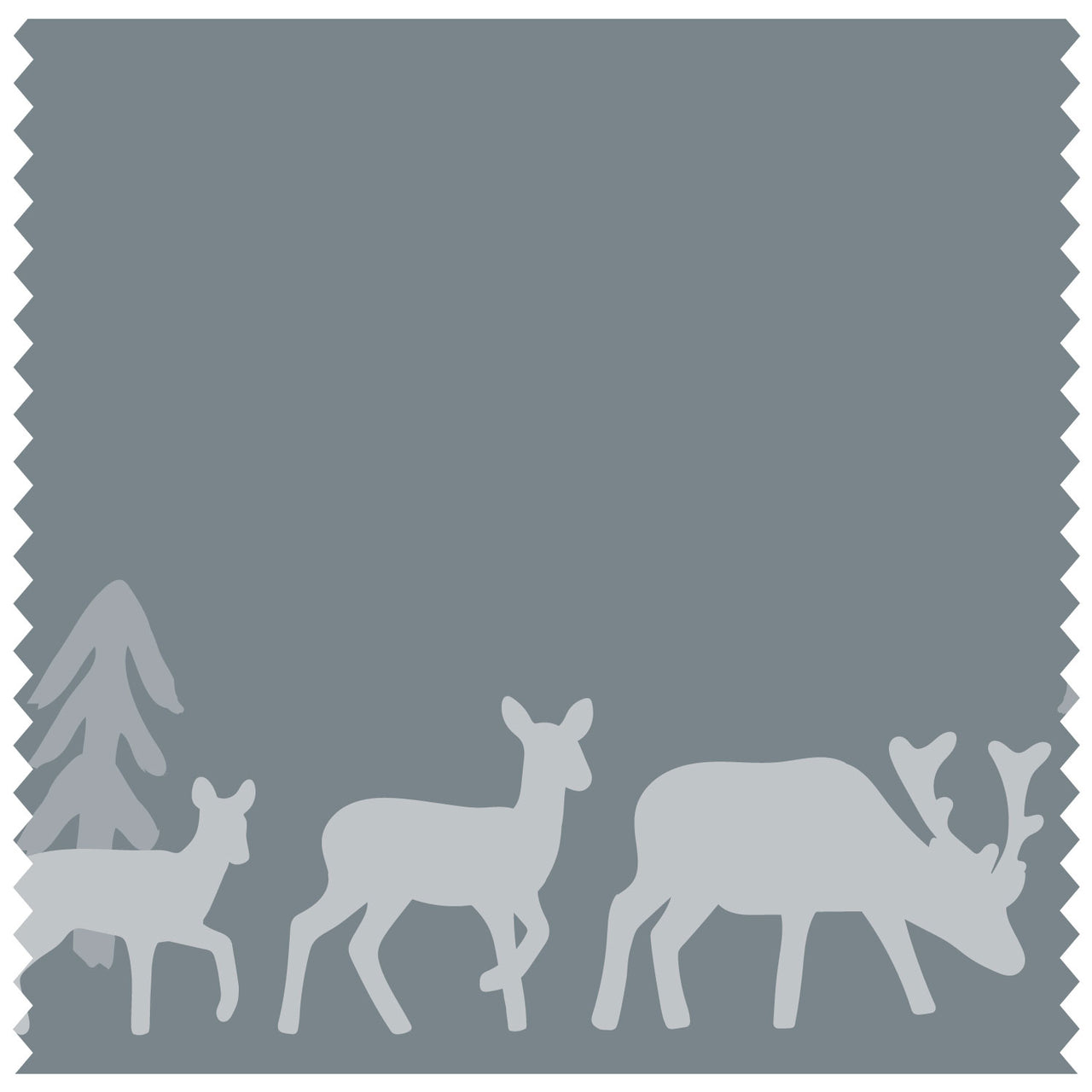 Deer & Mountains Light Blue Roller Blind [517]