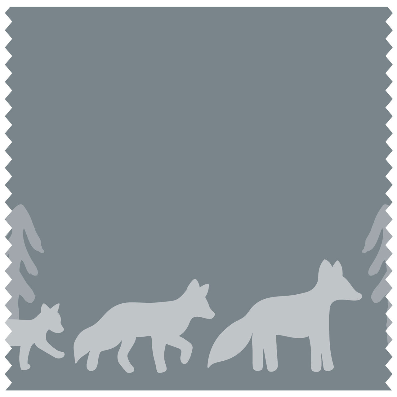 Fox & Mountains Light Blue Roller Blind [525]
