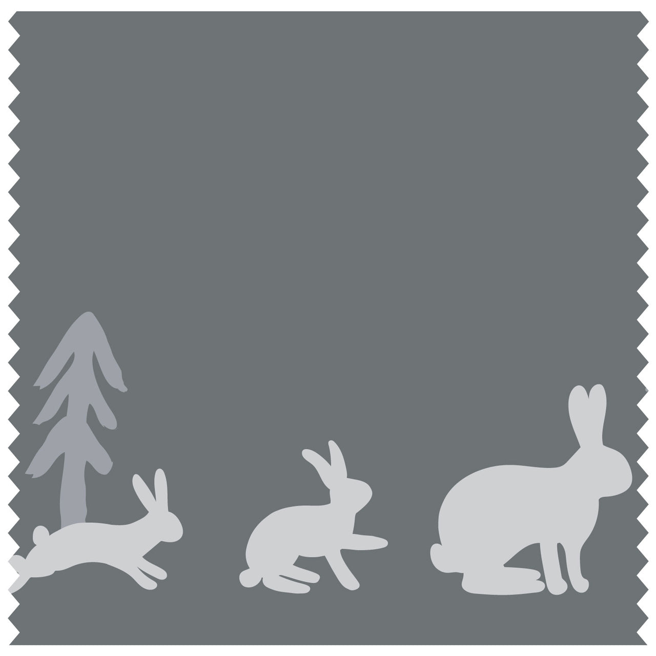 Rabbit & Mountains Dark Purple Roller Blind [531]