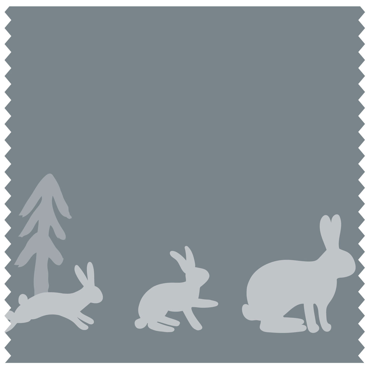 Rabbit & Mountains Light Blue Roller Blind [533]