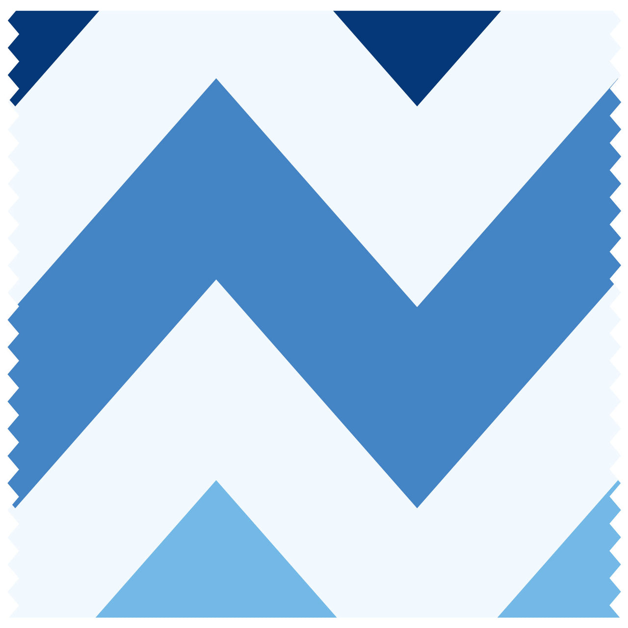 Zig Zags Wide Blues Roller Blind [540]