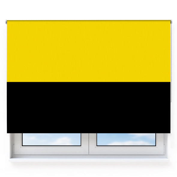 Twin Colours Black & Yellow Roller Blind [549]