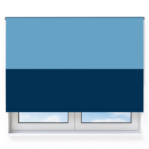 Twin Colour Blues Roller Blind [560]