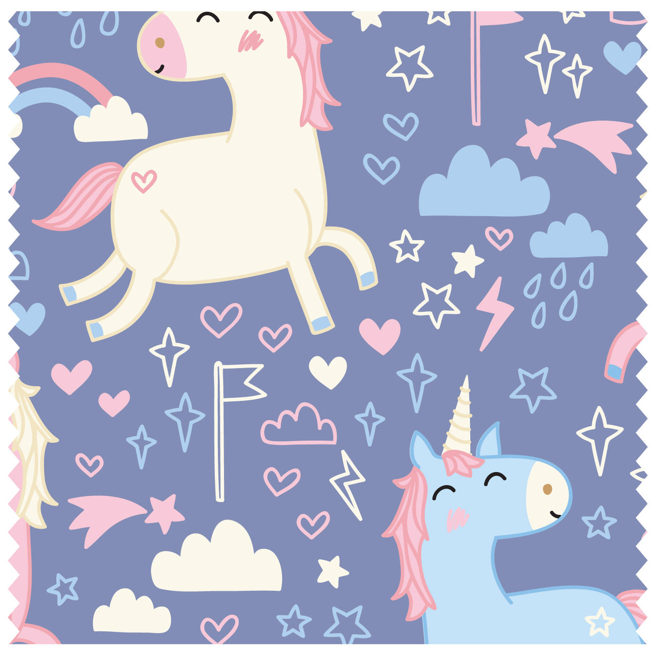 Illustrated Purple Unicorn Roller Blind [62]