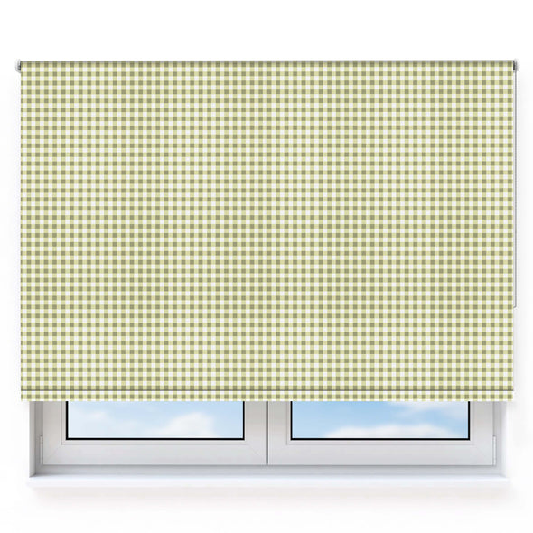 Green Gingham Roller Blind [68]