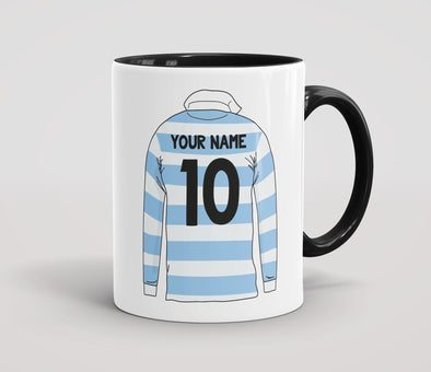 Personalised Retro Rugby Shirt Mug - ARG