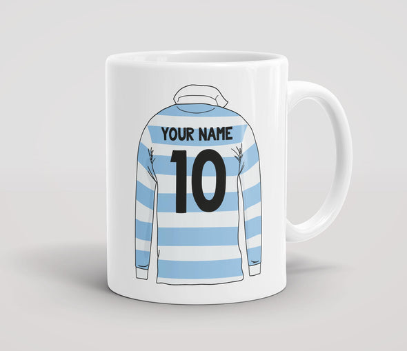 Personalised Retro Rugby Shirt Mug - ARG