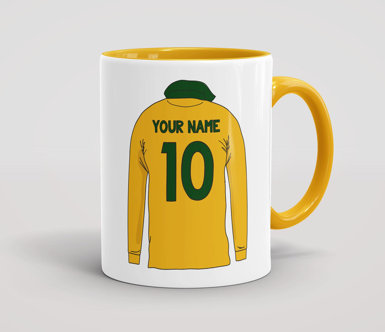 Personalised Retro Rugby Shirt Mug - AUS