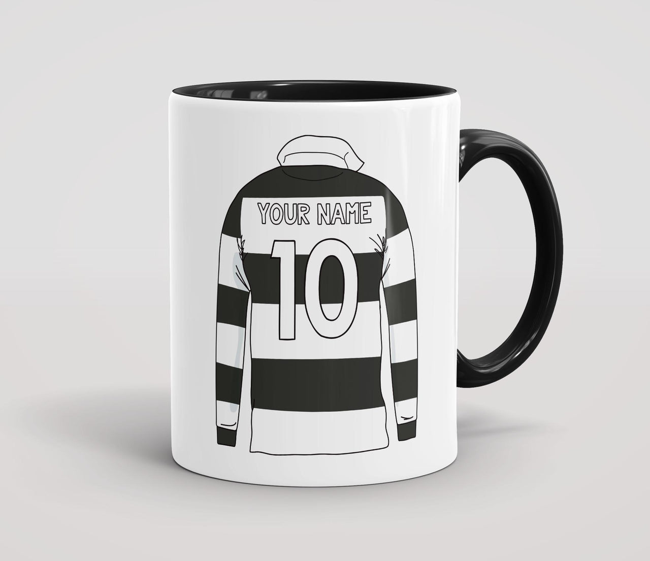 Personalised Retro Rugby Shirt Mug - BARBS