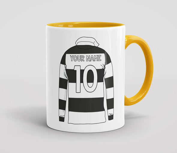 Personalised Retro Rugby Shirt Mug - BARBS