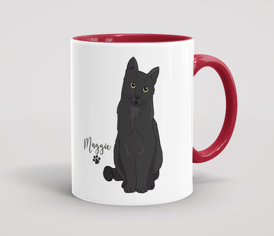 Personalised Black Cat - Mug