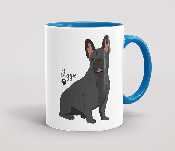 Personalised Black French Bulldog - Mug