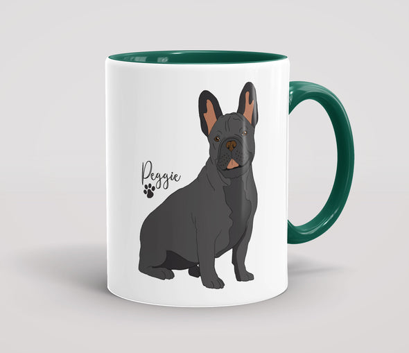 Personalised Black French Bulldog - Mug