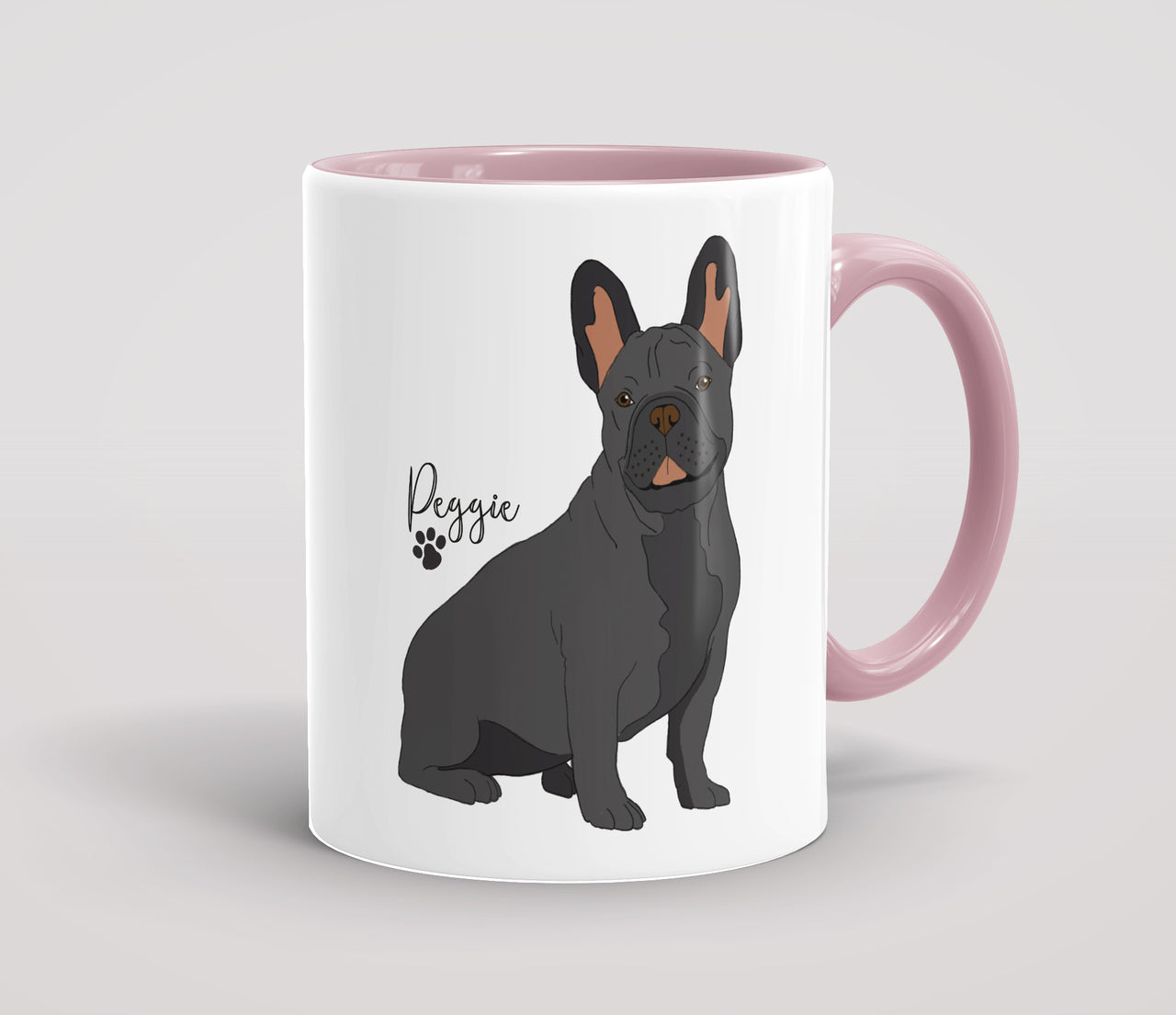Personalised Black French Bulldog - Mug