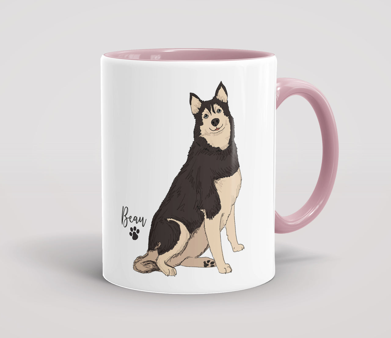 Personalised Black Husky - Mug
