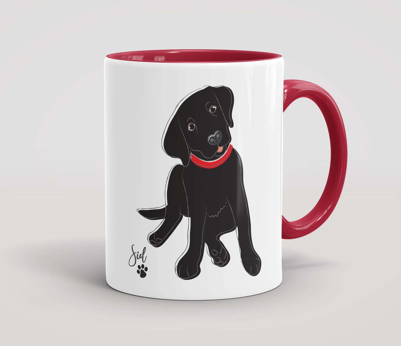 Personalised Black Labrador Pup - Mug
