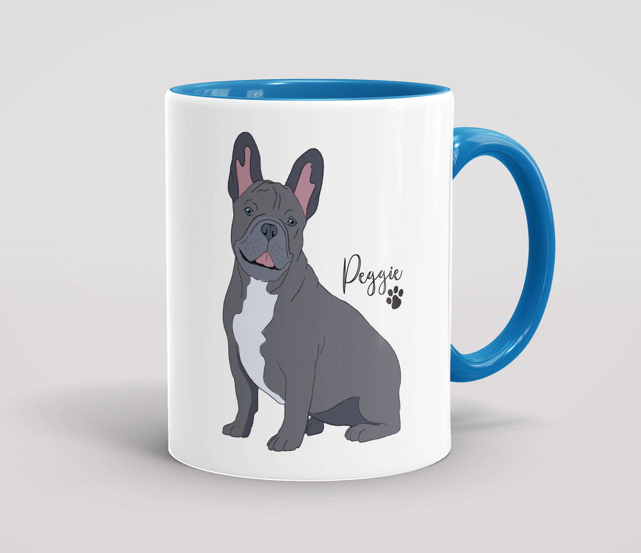 Personalised Blue French Bulldog - Mug