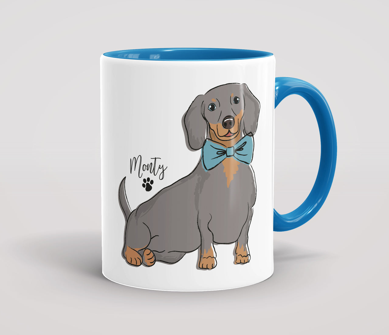 Personalised Blue Dachshund - Mug
