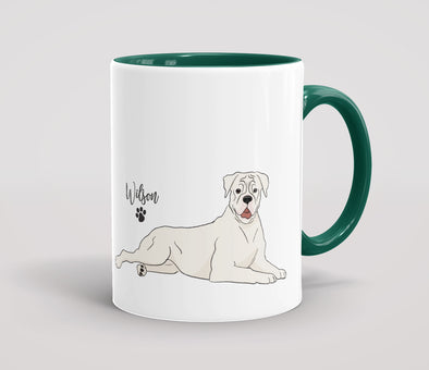 Personalised White Boxer - Mug