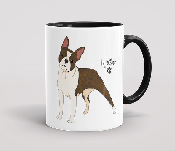 Personalised Brindle Boston Terrier - Mug