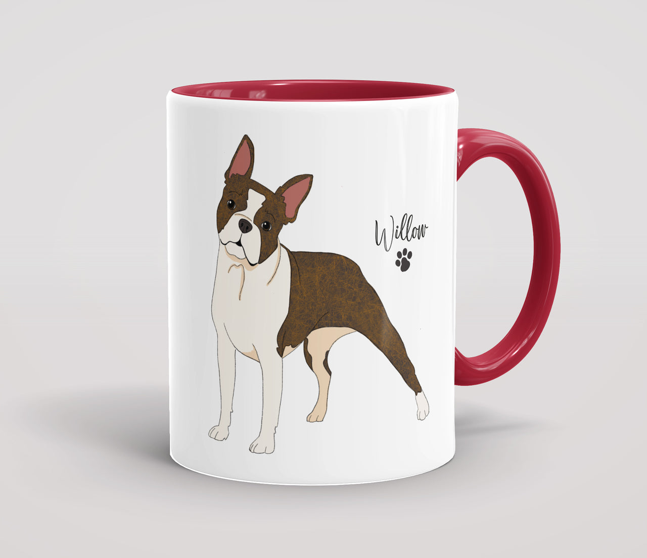 Personalised Brindle Boston Terrier - Mug