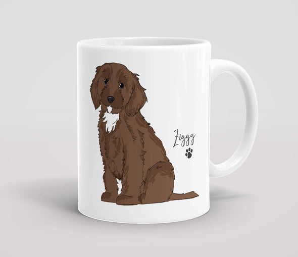 Personalised Brown Cockapoo - Mug