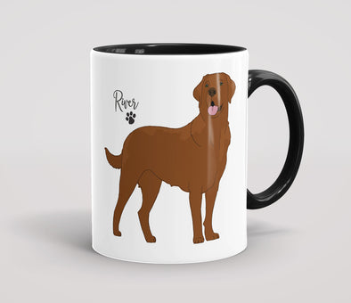 Personalised Brown Labrador Adult - Mug
