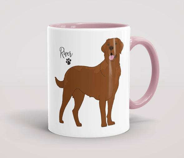 Personalised Brown Labrador Adult - Mug