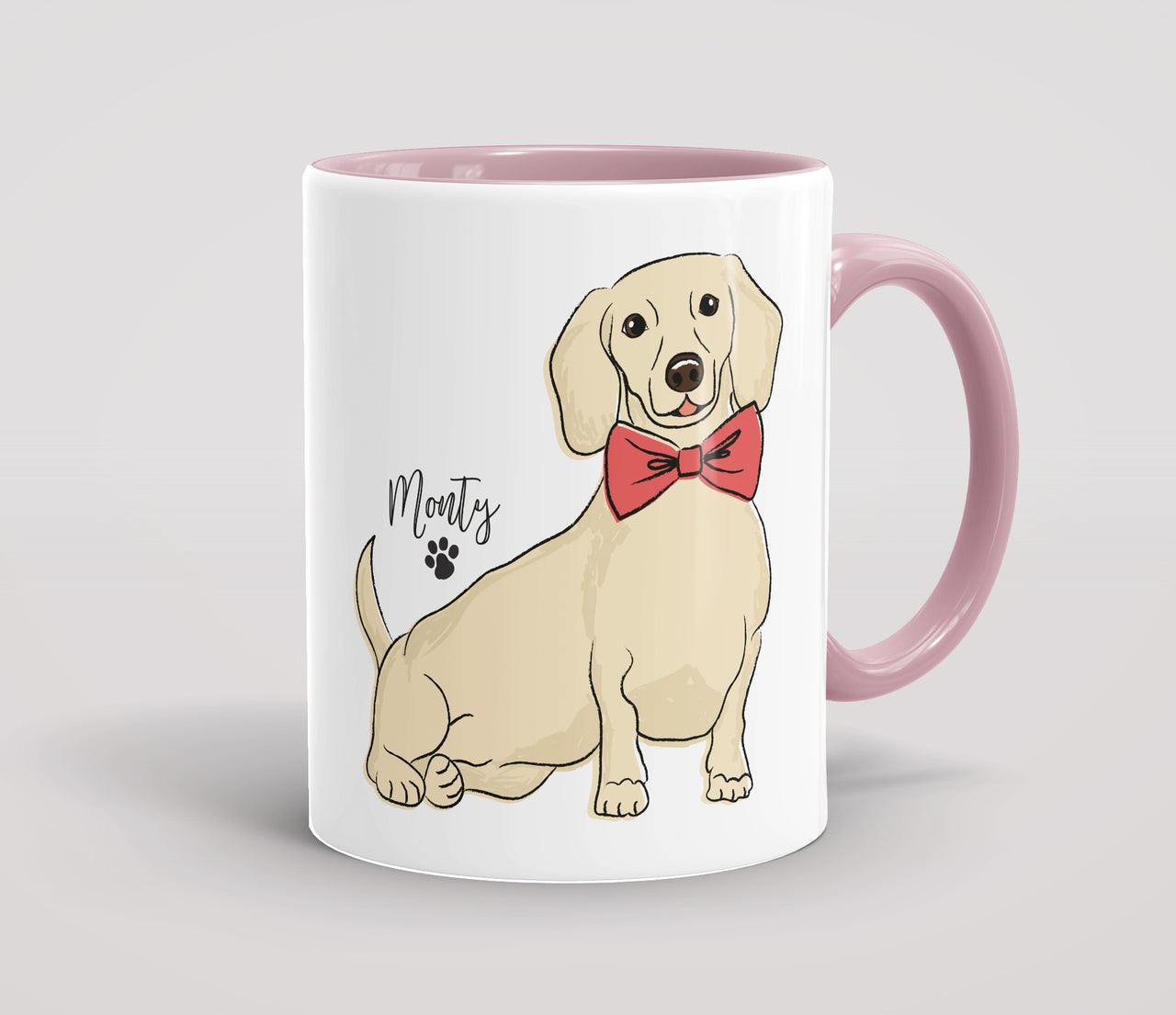 Personalised Cream Dachshund - Mug