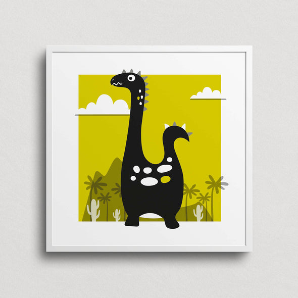 Cute Children's Art Print Dinosaur Tops